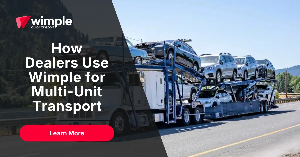 Vehicle transportation trailer with cars loaded full