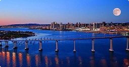san diego to new york car shipping route over waterfront skyline
