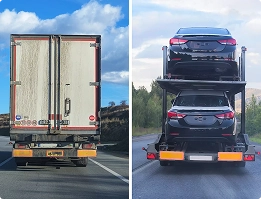 Open Car Transport Carrier open car transport carrier used for multi vehicle shipping