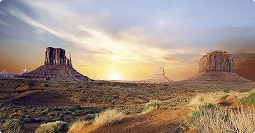 arizona to texas car shipping route across desert landscape at sunset